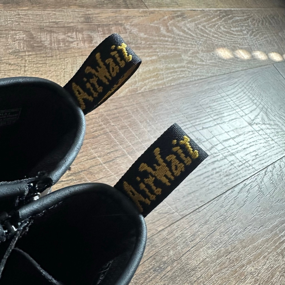 Dr. Martens 1460 Black Smooth Leather Lace Up Boots US 3 - Picture 6 of 16